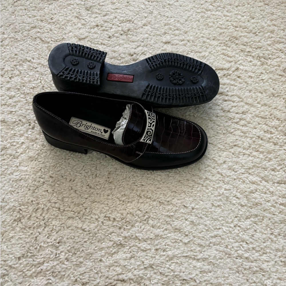 Brighton Sabina loafer - brown black size 7.5